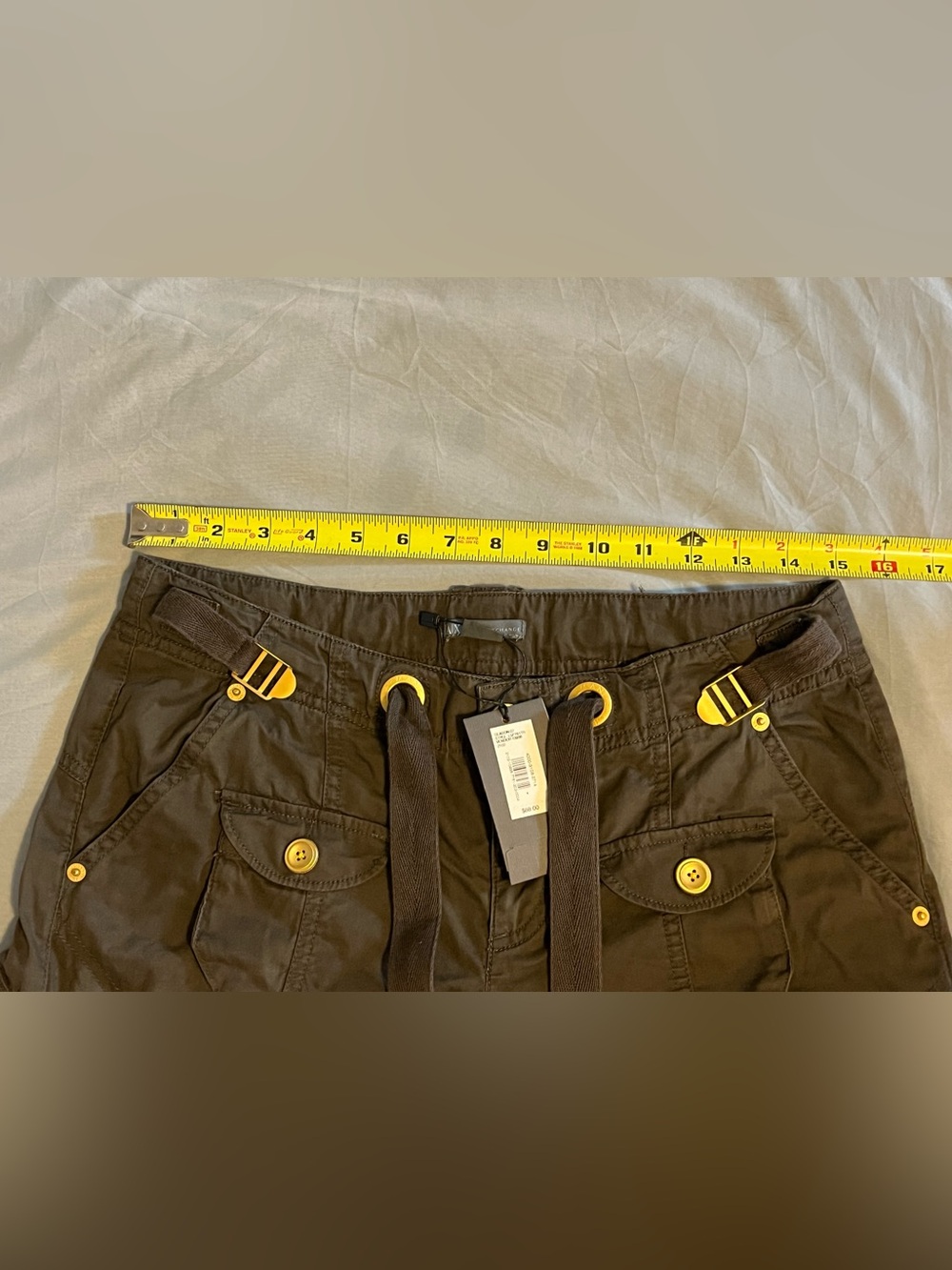 Vintage Armani Exchange Y2K Cargo Pants - Size 4 - NWT - Picture 9 of 10